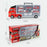 Sliding Track Cargo Truck with 6 Small Alloy Cars Kids Simulation Fire Truck Engineering Vehicle Children Toy - Fire Truck - 5