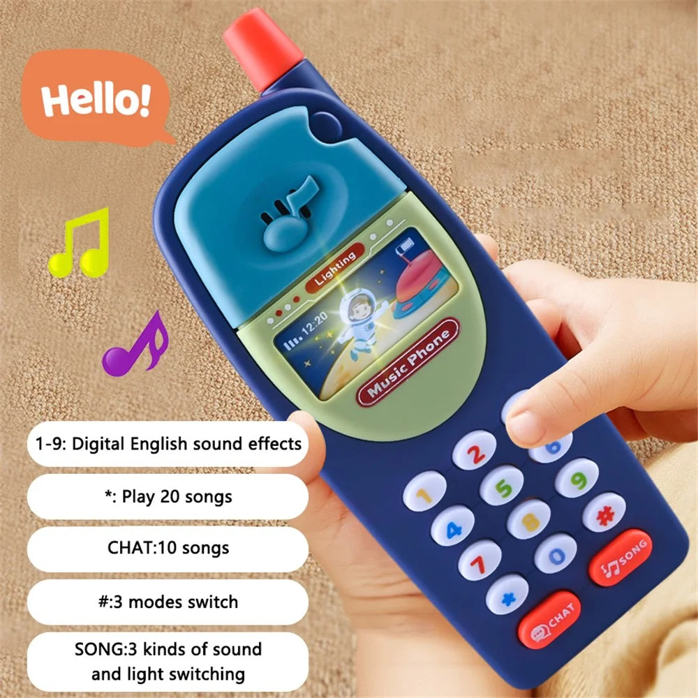 8902 Baby Toy Phone Simulation Smartphone Fun Learning Musical Toy for Toddlers, Kids - 2 - 3