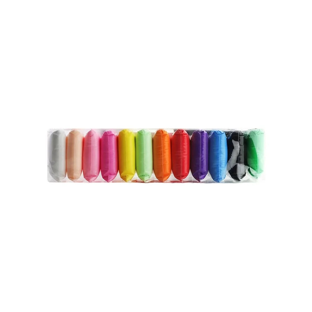 12 Colors DIY Clay Set for Kids Ultra-Light Non-Sticky Modeling Clay - 1