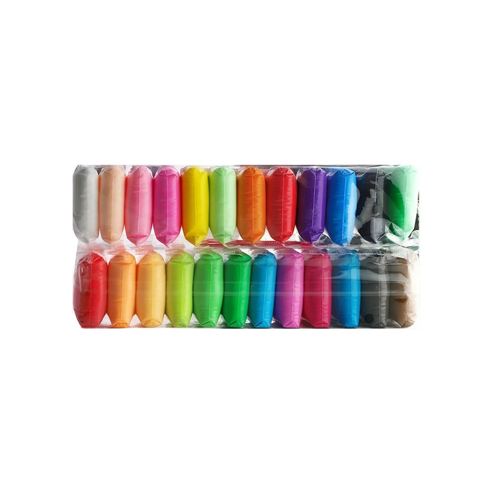24 Colors DIY Clay Set for Kids Ultra-Light Non-Sticky Modeling Clay - 1