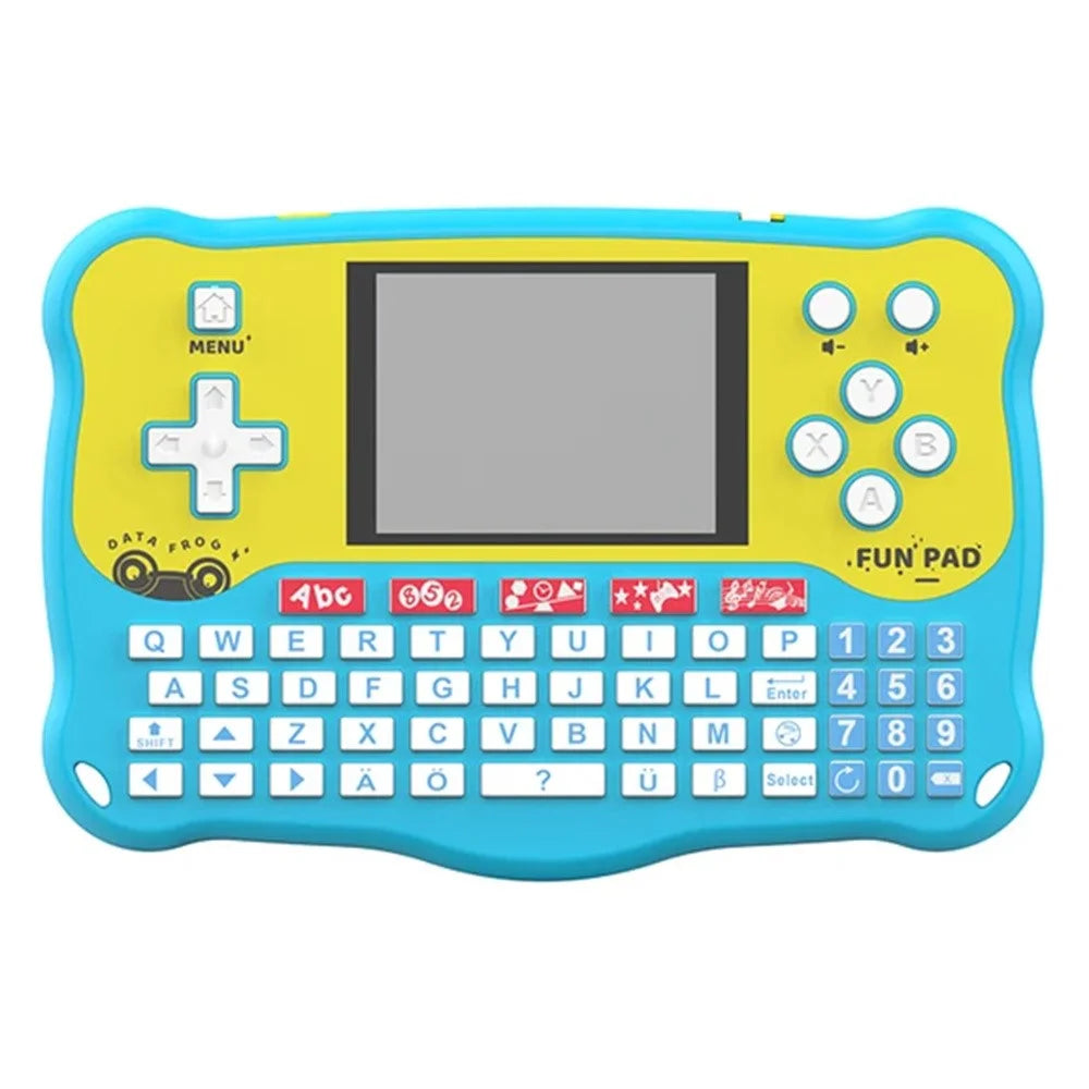 DATA FROG Baby Learning Pad with ABC Alphabet / Words / Music / Math Interactive Educational Electronic Toys - Blue - 1