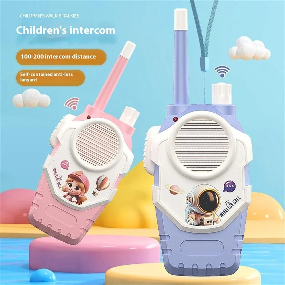 1 Pair Children Walkie Talkie Interphone Parent-Child Interactive Indoor Outdoor Play House Intercom Toy - 7