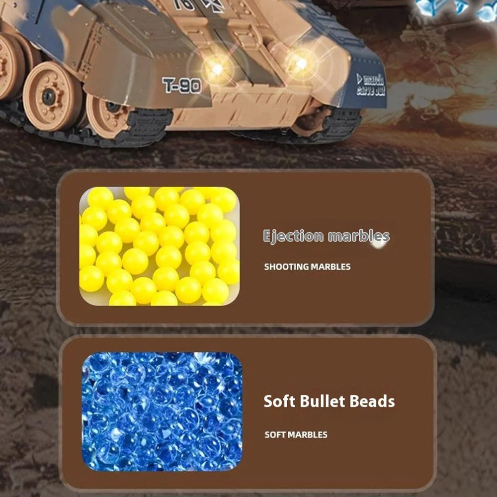 10-Channel Heavy Duty RC Tracked Tank Children Ball Shooting Toy with Remote Control - 228-2 - 6