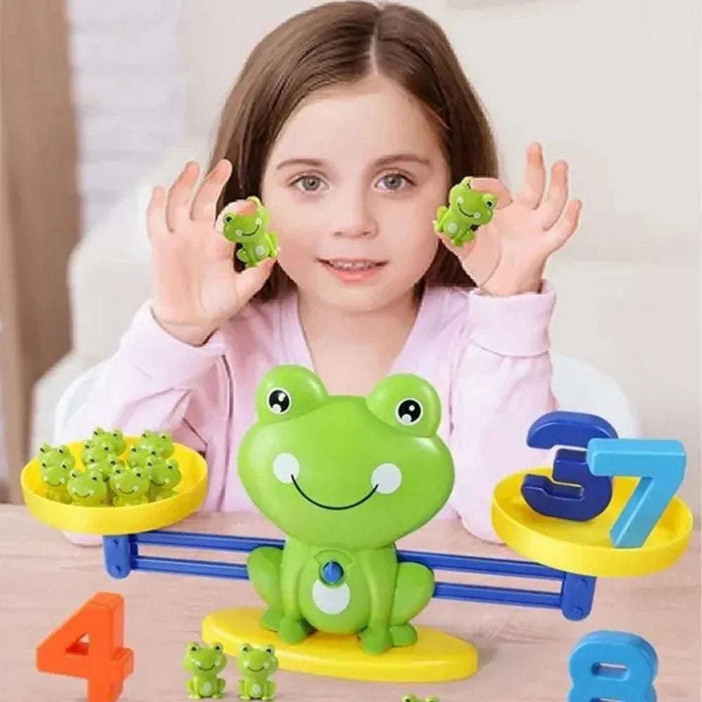 Frog Scale Balance Counting Math Game STEM Preschool Educational Toy Gift for Boy Girl - 4