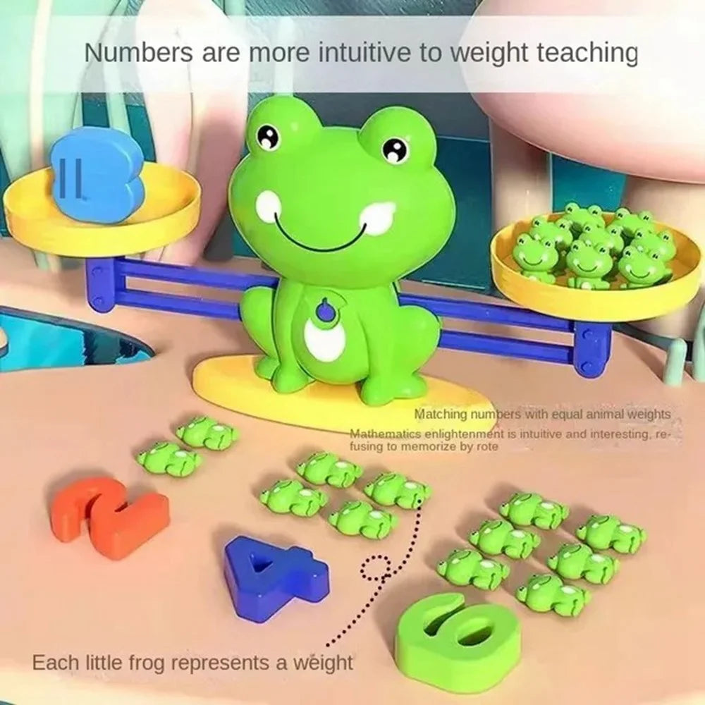 Frog Scale Balance Counting Math Game STEM Preschool Educational Toy Gift for Boy Girl - 5