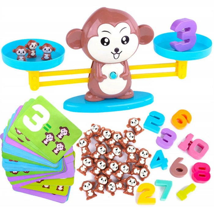 Monkey Scale Balance Counting Math Game STEM Preschool Educational Toy Gift for Boy Girl - 1