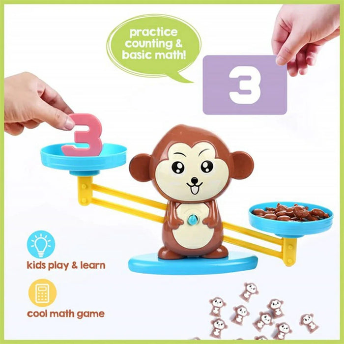 Monkey Scale Balance Counting Math Game STEM Preschool Educational Toy Gift for Boy Girl - 3