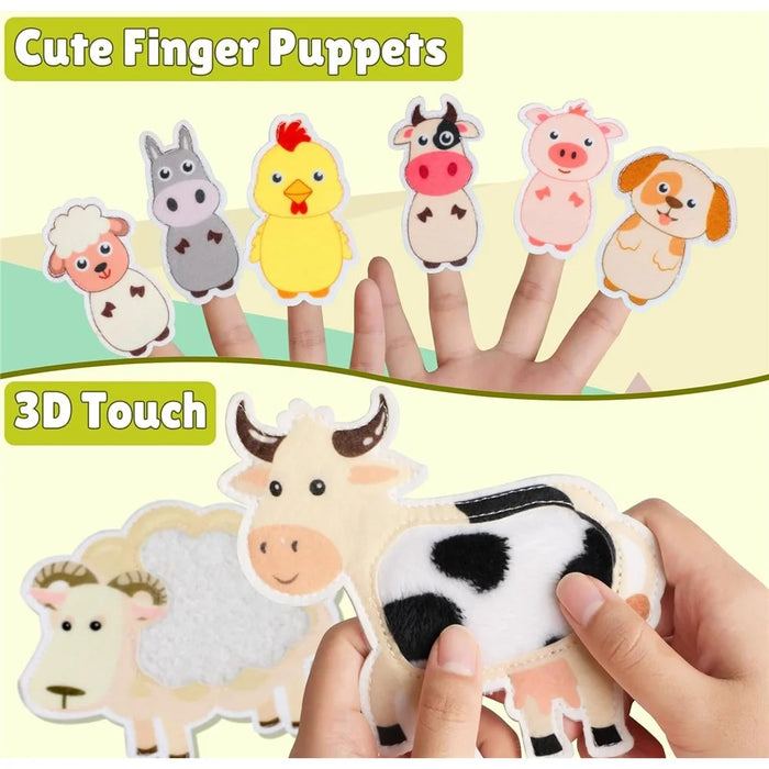 Felt Learning Board Kids Toddlers Interactive Animal Farm Educational Quiet Book Toy Gift - 5