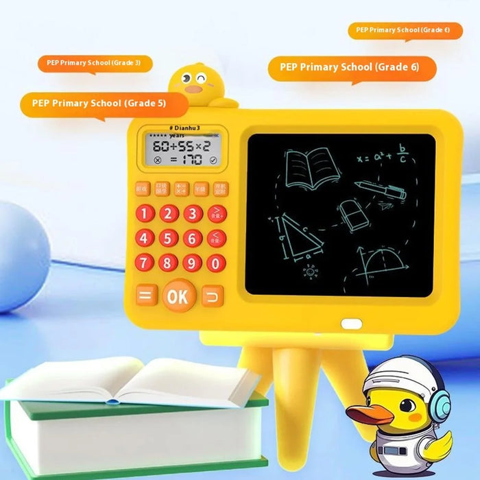 Electronic Math Game with Sketch Pad Educational Math Learning Game for 0 - 6 Years Kids - Yellow Duck - 4