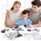 6 in 1 Solar Robot Building Block Toy DIY Assembly Kit Educational Toy - White - 4
