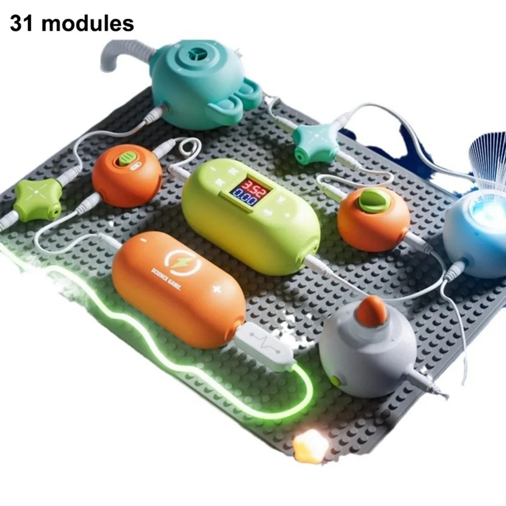 Science Circuit Kit 31 Modules Electronic Circuit Educational Toys Physical Education Learning Toy - 1