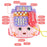 Simulation Telephone Toy Pretend Play Phone Toy for Toddlers and Children - Pink - 2