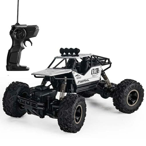 1:16 Scale RC Truck 4WD Off Road Vehicle Alloy Rock Crawler Climbing Car Toy Model for Kids - Silver - 1