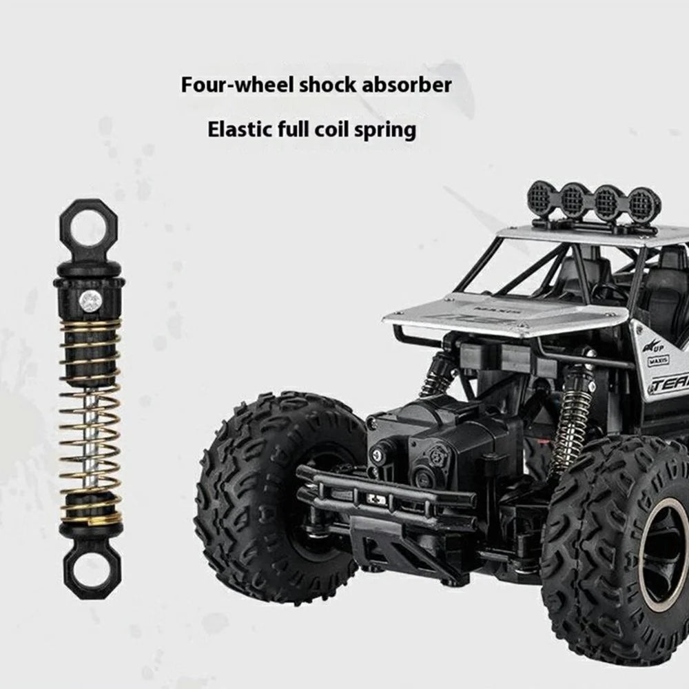 1:16 Scale RC Truck 4WD Off Road Vehicle Alloy Rock Crawler Climbing Car Toy Model for Kids - Silver - 4