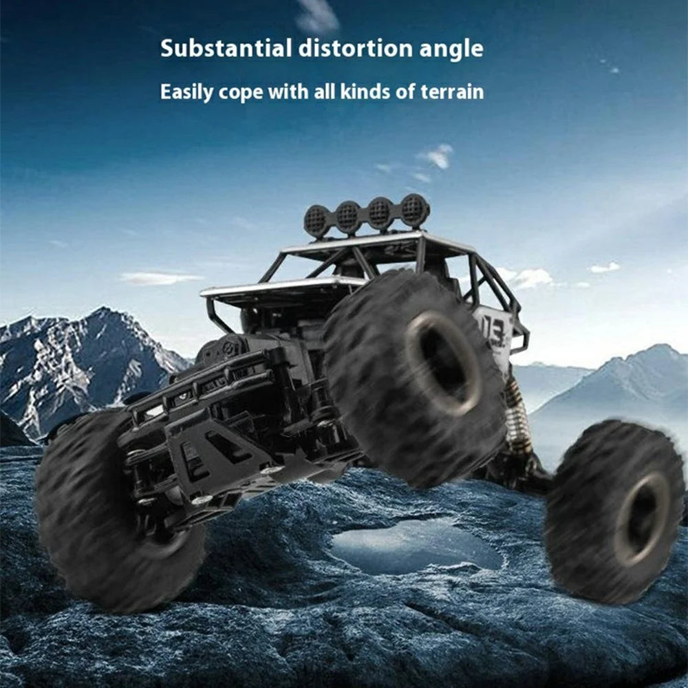 1:16 Scale RC Truck 4WD Off Road Vehicle Alloy Rock Crawler Climbing Car Toy Model for Kids - Silver - 5
