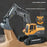 BC1033 6 Channel Alloy RC Excavator Realistic Digging Tracked Engineering Vehicle Children Toy - Style 1 - 2