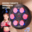 Children's Musical Boxing Target Electronic Training Equipment 6 Keys with Boxing Gloves - Pink - 3