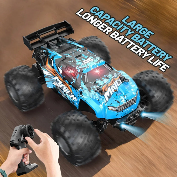 YT6632 High Speed RC Car Toy Long Battery Life Headlights Drift Stunt Off-Road Vehicle - Blue - 3