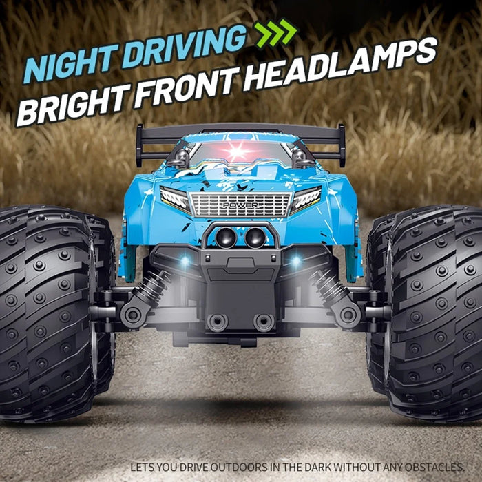 YT6632 High Speed RC Car Toy Long Battery Life Headlights Drift Stunt Off-Road Vehicle - Blue - 5
