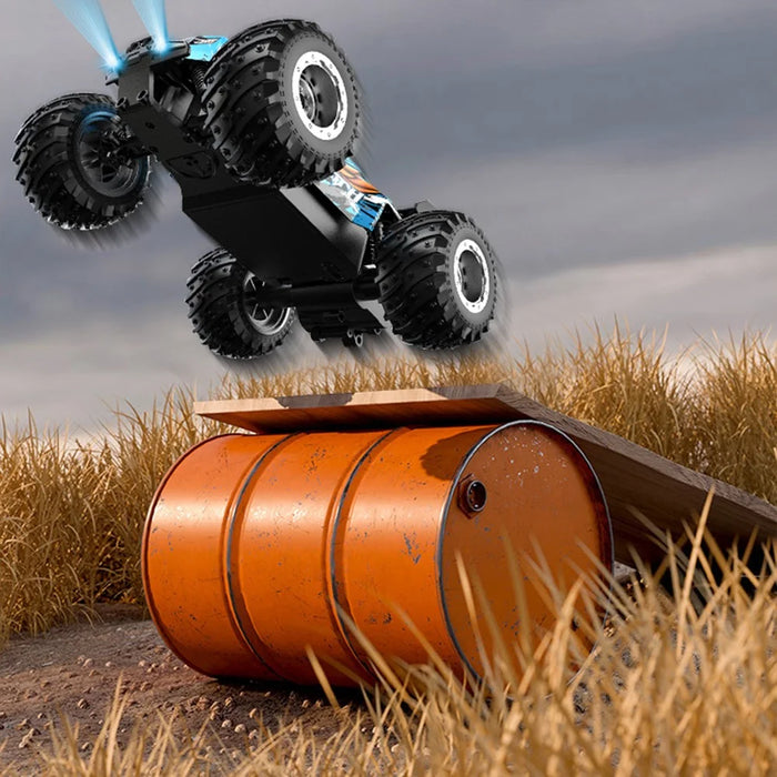 YT6632 High Speed RC Car Toy Long Battery Life Headlights Drift Stunt Off-Road Vehicle - Blue - 6