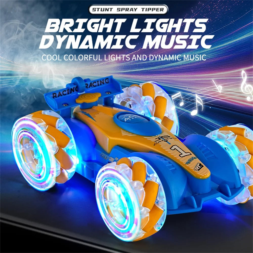 JC016 4WD Stunt Vehicle Double Sided Driving Drift 2.4G RC Car Gift, Single Controller (CE / CPC / ASTM / EN71 Certified) - Baby Blue - 5