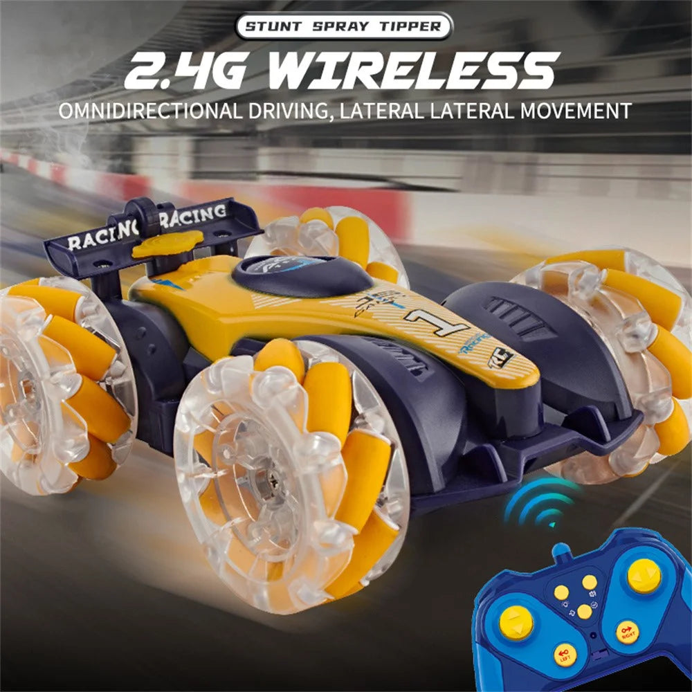 JC016 4WD Stunt Vehicle Double Sided Driving Drift 2.4G RC Car Gift, Dual Controller (CE / CPC / ASTM / EN71 Certified) - Baby Blue - 5