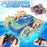 JC04P 2.4G Remote Control 4WD Amphibious Stunt Car Toy Gift with LED Lights, Single Controller (CE / CPC / ASTM / EN71 Certified) - Blue - 2