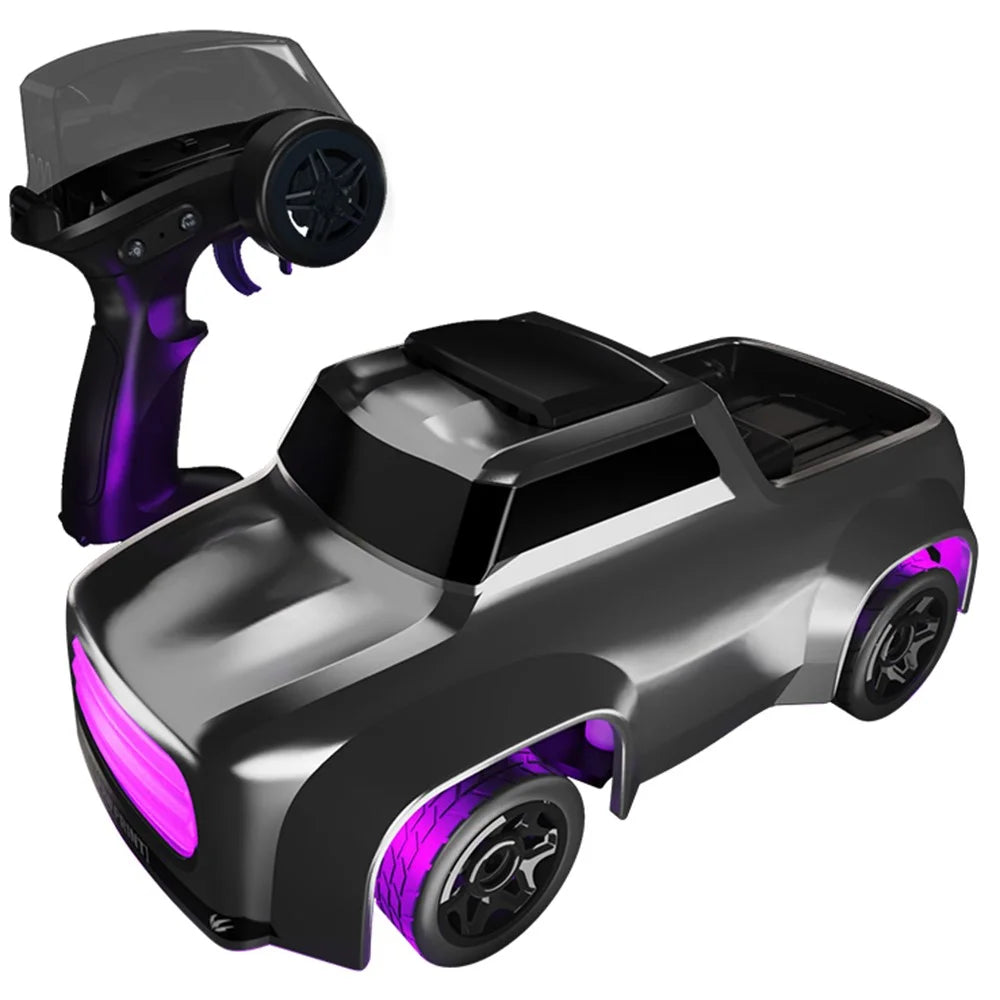 1:64 Mini RC Car 2.4G Full Proportional Remote Control High Speed Desktop Drift Vehicle Gift (CE / CPC / EN71 / ASTM Certified) - Grey - 1