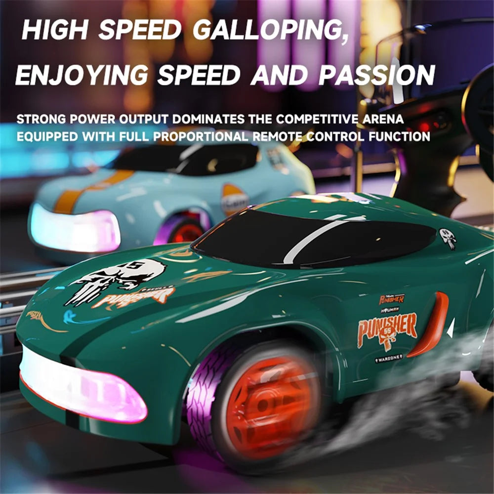 1:64 Mini RC Car 2.4G Full Proportional Remote Control High Speed Desktop Drift Vehicle Gift (CE / CPC / EN71 / ASTM Certified) - Grey - 4