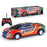 HDXX229 Electric RC Drift Race Car for Boys 4-Channel Graffiti Alloy Tin Light Vehicle Truck Remote Control Toy Car - Dark Blue Racing Car - 1