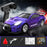 Mini RC Car 1:64 Scale Desktop Drift Car 4WD Remote Control High Speed Plastic Racing Toy - Purple - 1