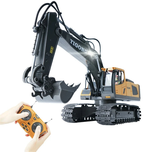 1044 2.4G Remote Control Tracked Excavator 1:20 Scale 11 Channel Construction Vehicle Toy Gift for Kids - 1