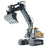 1044 2.4G Remote Control Tracked Excavator 1:20 Scale 11 Channel Construction Vehicle Toy Gift for Kids - 2