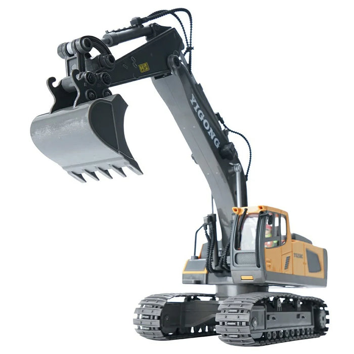 1044 2.4G Remote Control Tracked Excavator 1:20 Scale 11 Channel Construction Vehicle Toy Gift for Kids - 2