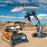 1044 2.4G Remote Control Tracked Excavator 1:20 Scale 11 Channel Construction Vehicle Toy Gift for Kids - 3