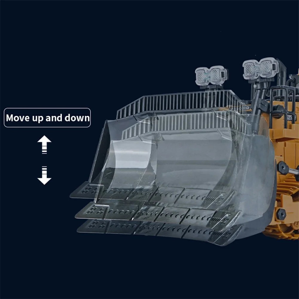 1046 2.4G Remote Control 9 Channel RC Construction Vehicle Gift 1:24 Tracked Heavy Bulldozer, 3KG Load Capacity - 4