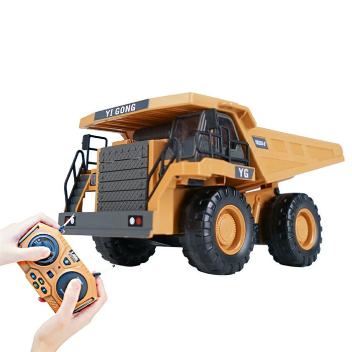1048 1:24 Scale RC Dump Truck 9 Channel 2.4G Remote Control Construction Vehicle Gift , 2.5KG Load Capacity - 1