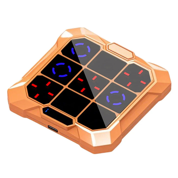 B300 6 in 1 Smart Tic-Tac-Toe Game Machine Educational Toy for Children Brain Training - Orange - 1