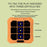 B300 6 in 1 Smart Tic-Tac-Toe Game Machine Educational Toy for Children Brain Training - Orange - 4