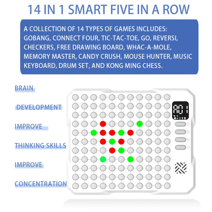 w200 14 in 1 Multifunctional Smart Board Game Electronic Chess Set for Kids Educational Toy - 5