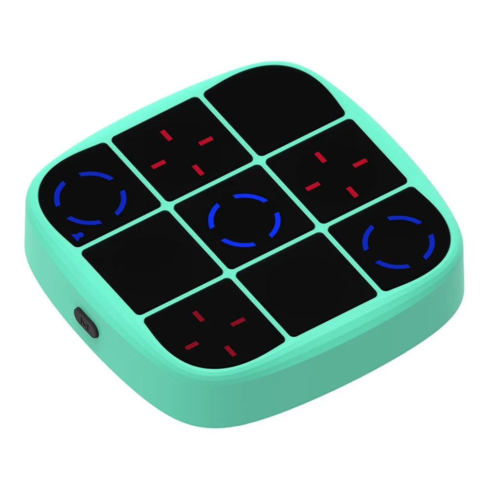 B200 4 in 1 Smart Tic-Tac-Toe Game Machine Educational Toy for Children Brain Training - Cyan - 1