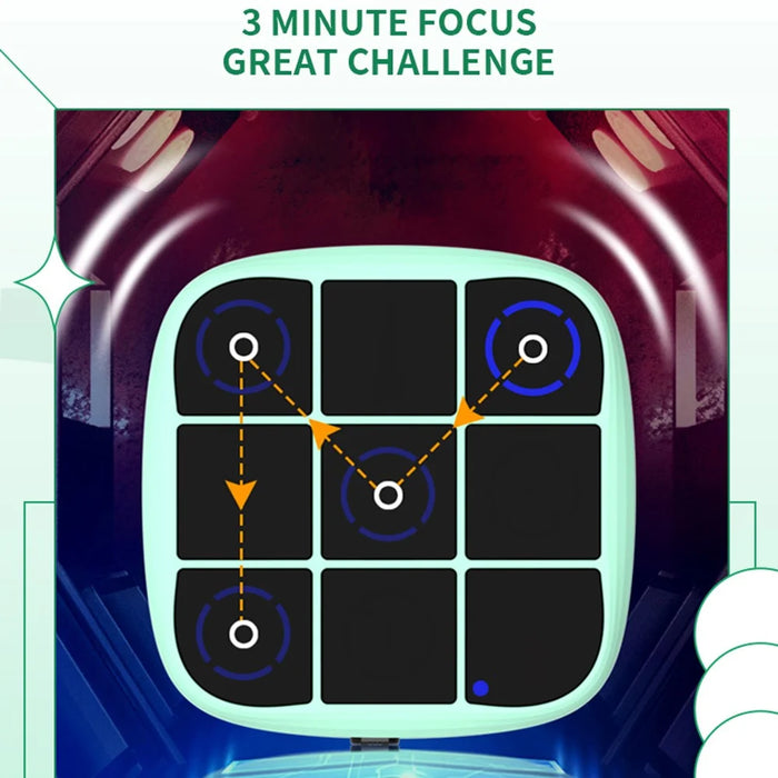 B200 4 in 1 Smart Tic-Tac-Toe Game Machine Educational Toy for Children Brain Training - Cyan - 4