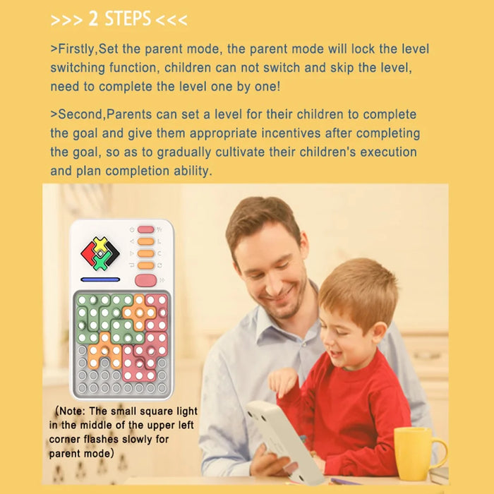 J200 1030 Levels Huarong Road Logic Puzzle Game for Kids Brain Teaser Thinking Skills Training Toy - 6