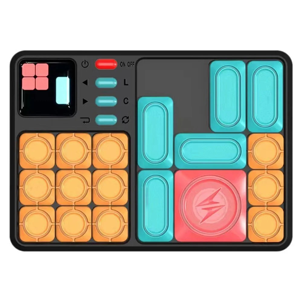 x100 Huarong Road Magnetic Block Sliding Puzzle 530 Levels Game Console Thinking Training Board Game - 1