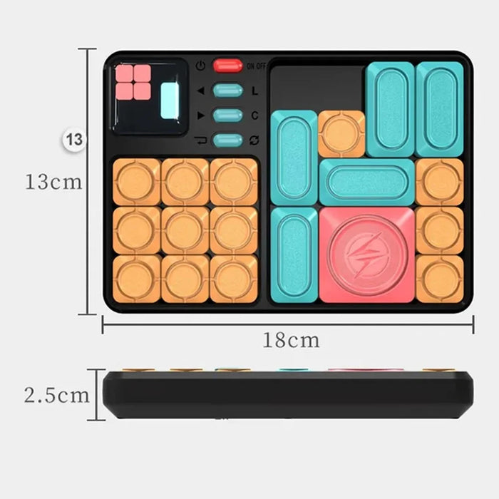 x100 Huarong Road Magnetic Block Sliding Puzzle 530 Levels Game Console Thinking Training Board Game - 7