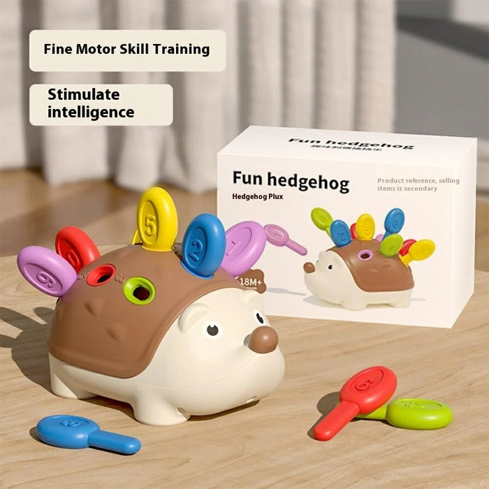 3D Cute Cartoon Hedgehog Puzzle for Toddlers Fine Motor Skills Training Educational Toy - 2