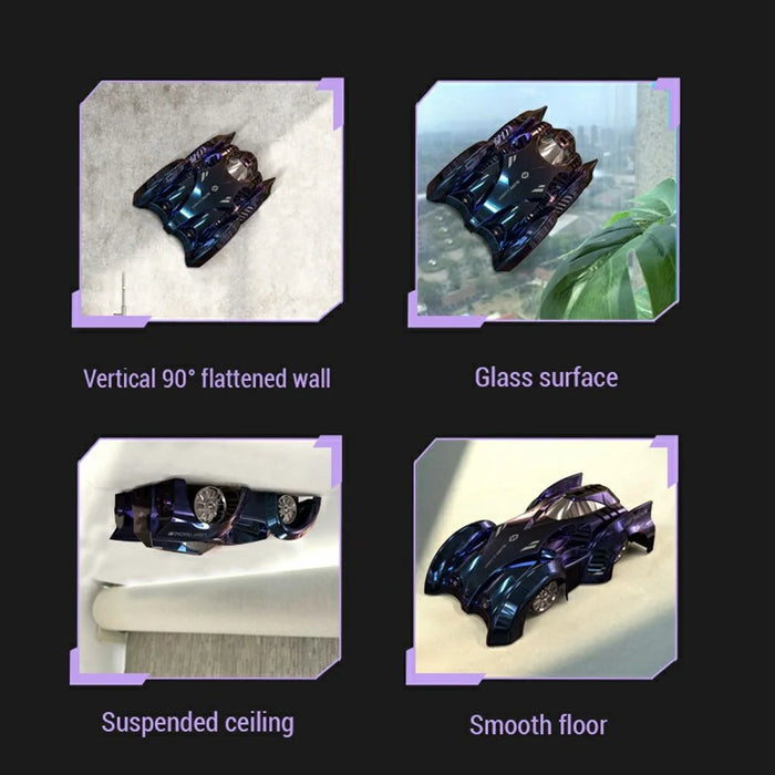 YT6620 2.4G Remote Control Wall Climbing Car Ceiling Ground Glass Surface Driving Stunt RC Vehicle - 7