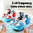 2Pcs Bumper Cars Robot Battle Set Kids Remote Control Kart Drift Spray Mist Ejection Toy with Light Sound - Blue+Red - 6