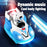 2Pcs Bumper Cars Robot Battle Set Kids Remote Control Kart Drift Spray Mist Ejection Toy with Light Sound - Blue+Red - 7
