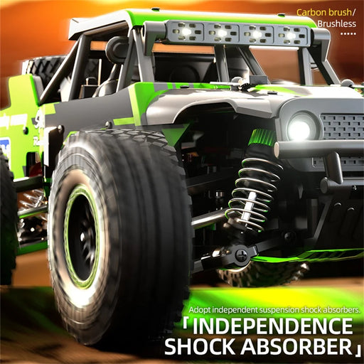 ZLL SG 202Max 4WD RC Car LED Spotlight High Speed Off-Road Climbing Truck Remote Control Vehicle, 1 Battery - Green - 2